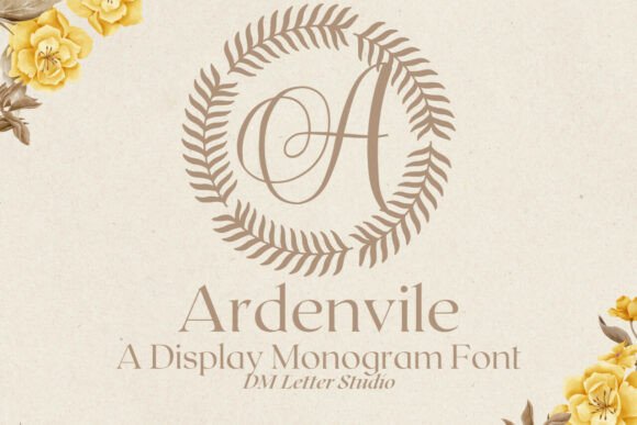 Ardenvile Monogram: Elegant Typeface for Branding