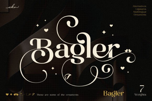 Bagler Serif Font for Handmade Branding