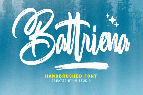 Battriena: A Bold Brush Font for Modern Campaigns
