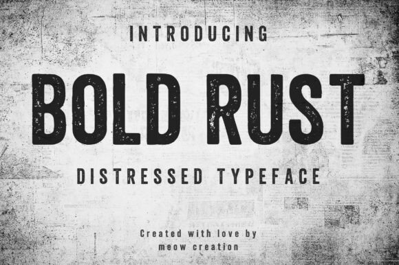 Bold Rust Typeface for Impactful Campaigns