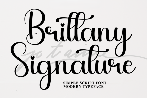 Brittany Signature: A Festive Typeface for Holiday Branding