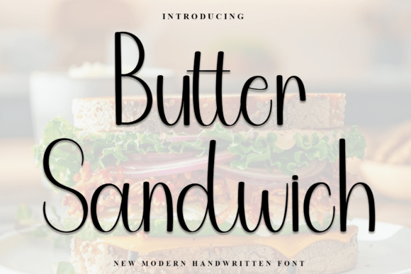 Butter Sandwich Font for Editorial Design