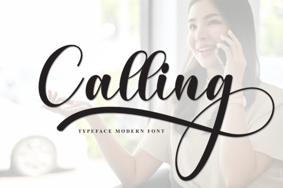 Calling Script Font for Elegant Maker Designs