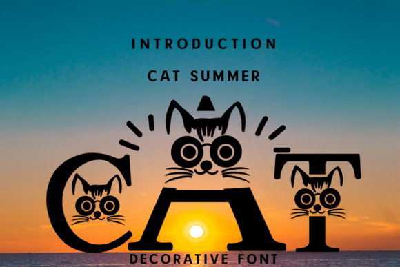 Cat Summer Font for Modern Web Design