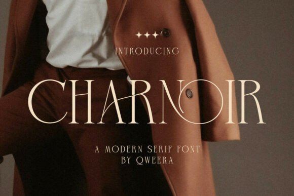 Charnoir: A High-Class Serif Typeface for Editorial Design