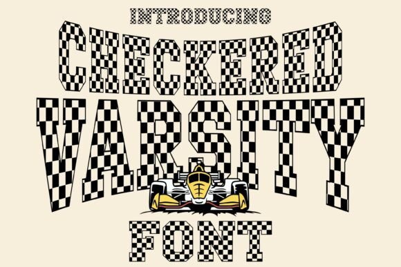Checkered Varsity: A Bold Display Typeface for Editorial Impact