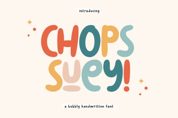 Chops Suey Font: Playful Typography for Brands