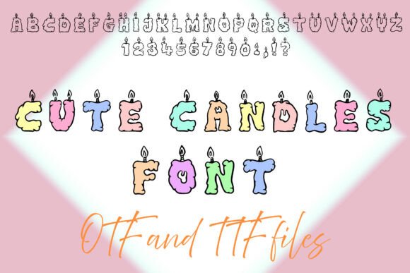 Cute Candle Font for Whimsical Campaign Design