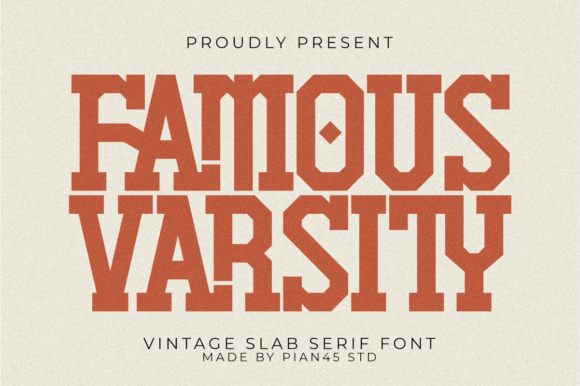 Famous Varsity Typeface for Bold Retro Branding