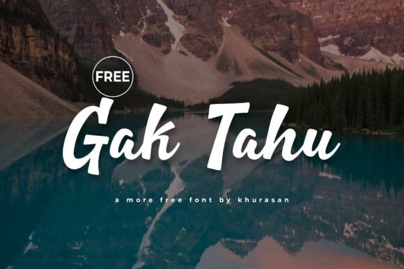 Gak Tahu Font: A Modern Script for Digital Campaigns