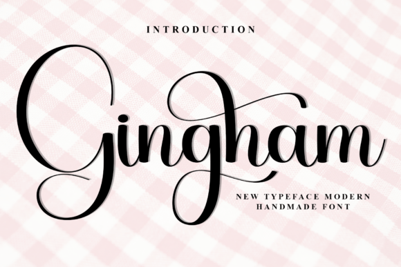 Gingham Font: Warm Script for Small Business Branding