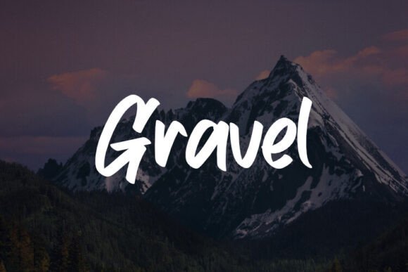 Gravel Font for Editorial Design