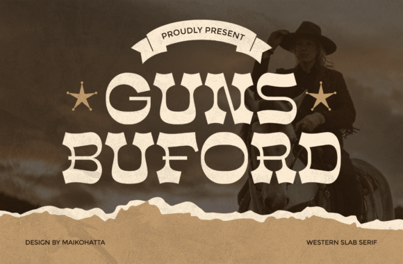 Gunsbuford: A Rugged Slab Serif Font for Makers