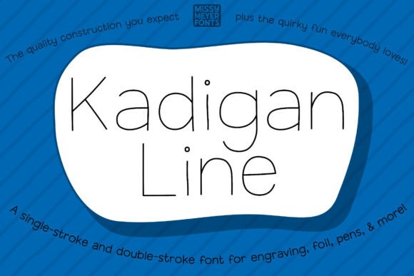 Kadigan Line: The Single-Line Font for Bold Branding