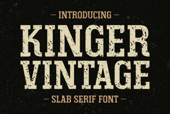 Kinger Vintage Typeface Review for Brand Designers