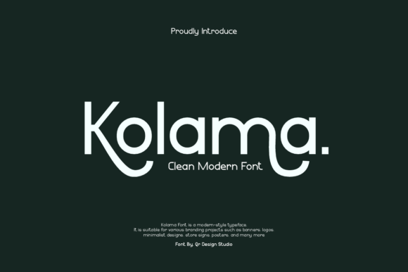 Kolama: A Modern Typeface for Makers