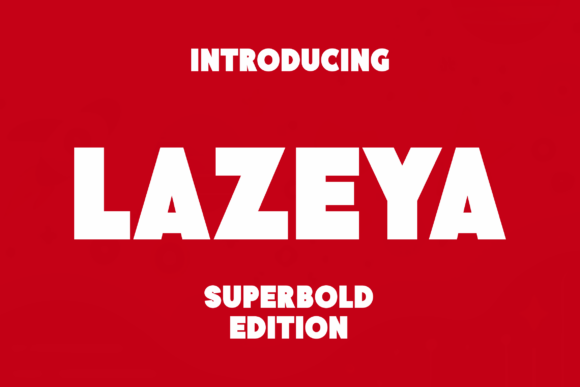 Lazeya Typeface for Bold Brand Identity