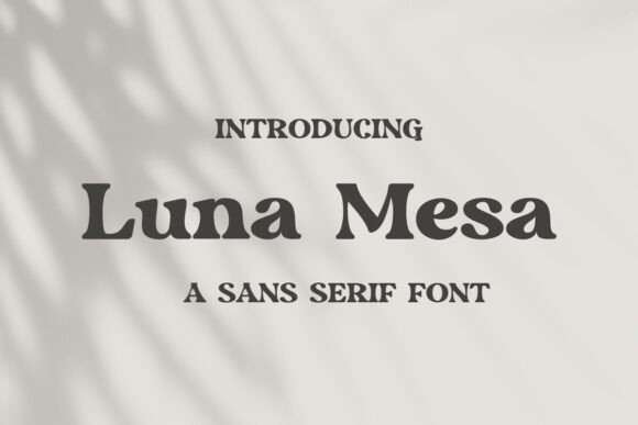 Luna Mesa Font: Bold Retro Style for Modern Campaigns