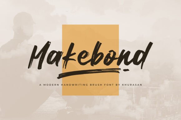 Makebond: A Modern Brush Typeface for Editorial Design
