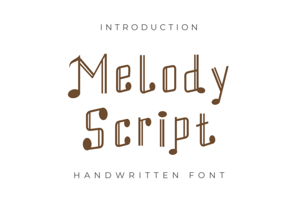 Melody Script: A Rhythmic Font for Creative Designers