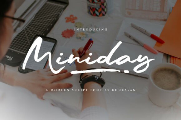 Miniday: A Modern Script Font for Editorial Design