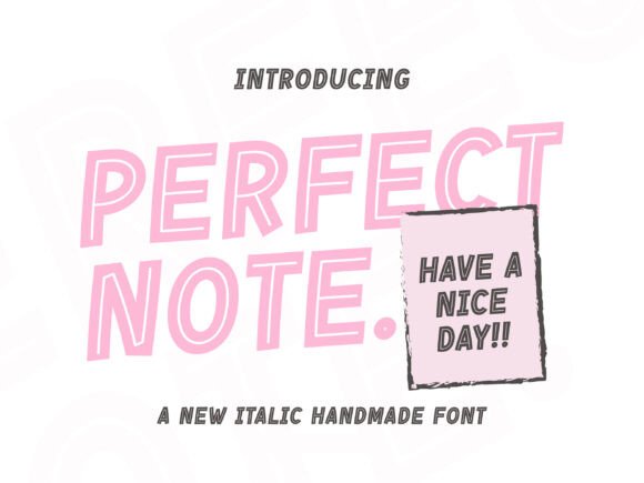 Perfect Note: A Playful Handwritten Font for Makers
