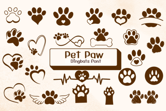 Pet Paw Font: The Ultimate Dingbat for Pet Branding