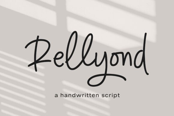 Rellyond: A Modern Script Font for Web Design