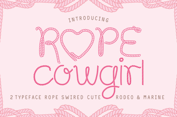 Rope Cowgirl Font for Rustic Branding