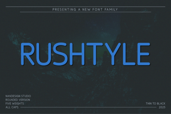 Rushtyle Rounded Typeface for Modern Brands