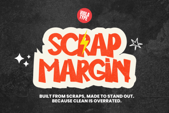 Scrap Margin: The Raw Display Font for Makers