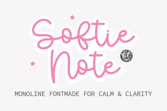 Softie Note: A Playful Typeface for Small Brands