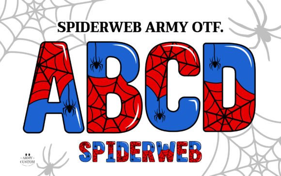 Spiderweb Army Typeface for Bold Campaigns
