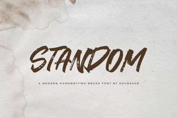Standom Font: A Modern Brush Typeface for Bold Campaigns