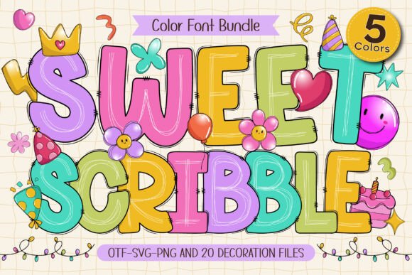 Sweet Scribble Font for Playful Web Design