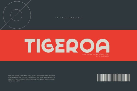 Tigeroa: A Modern Sans Serif Font for Futuristic Branding