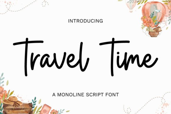 Travel Time Font: A Monoline Script for Editorial Design