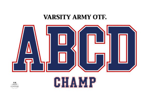 Varsity Army: A Bold Typeface for Digital Campaigns