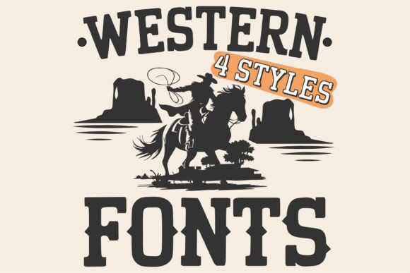 Western Rodeo Bundle: A Bold Typeface for Editorial Design