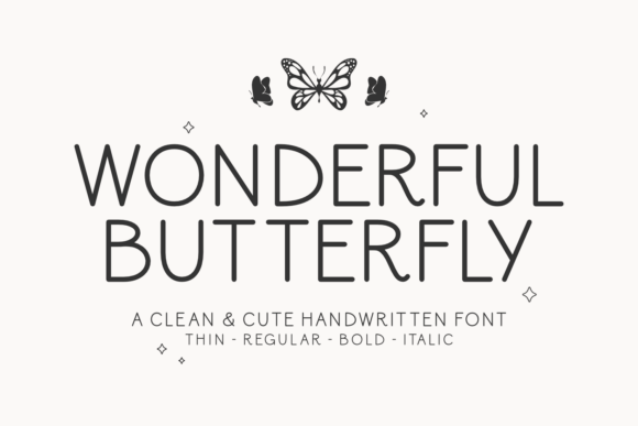 Wonderful Butterfly Font: A Playful Script for Designers